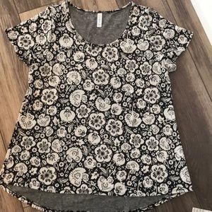 LuLaRoe jacquard classic tee